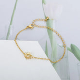 Pulseira Feminina Solar Dourada