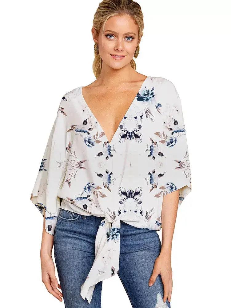Camisa Feminina Gola V Ellie
