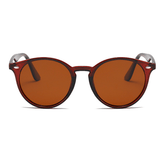 Óculos de Sol Feminino Redondo Marrom