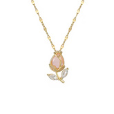 Colar Feminino Rosa Encantada