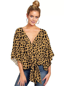Camisa Feminina Gola V Ellie