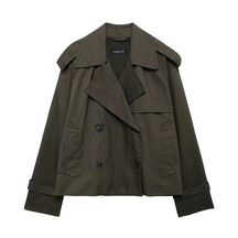Jaqueta Feminina Trench Lapela