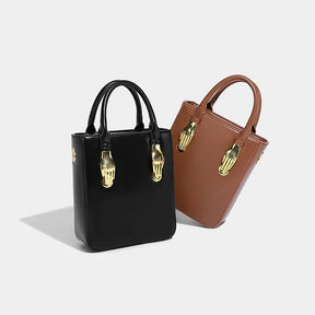Bolsa de Couro Bellari Noir - Travas de mãozinhas