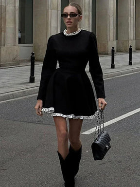 Vestido Curto de Camurça Retrô - Larissa