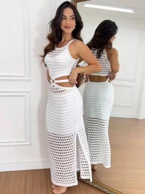Vestido Crochê Santorini