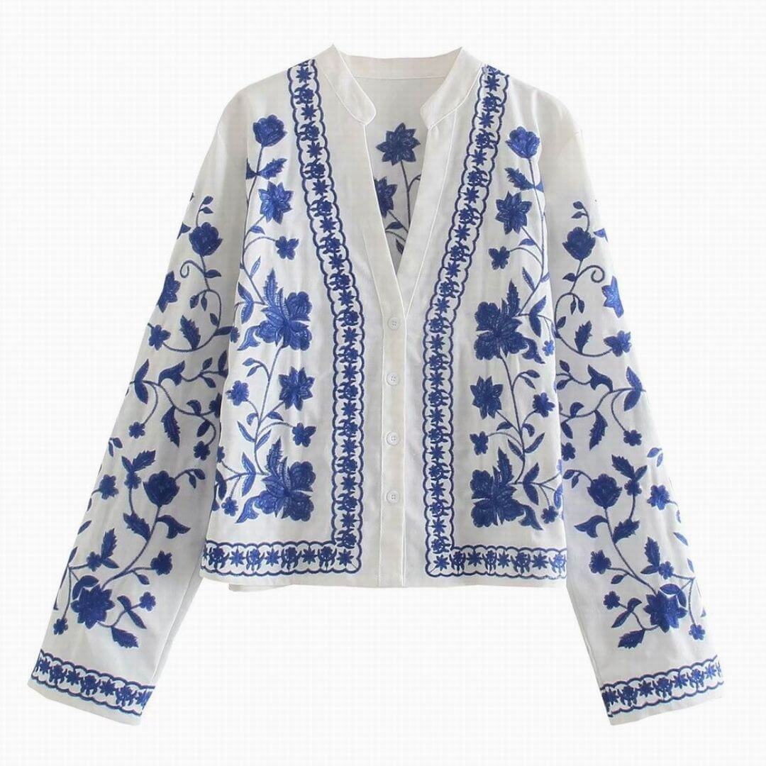 Camisa Feminina Flores do Outono
