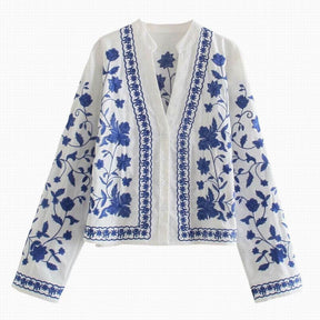 Camisa Feminina Flores do Outono